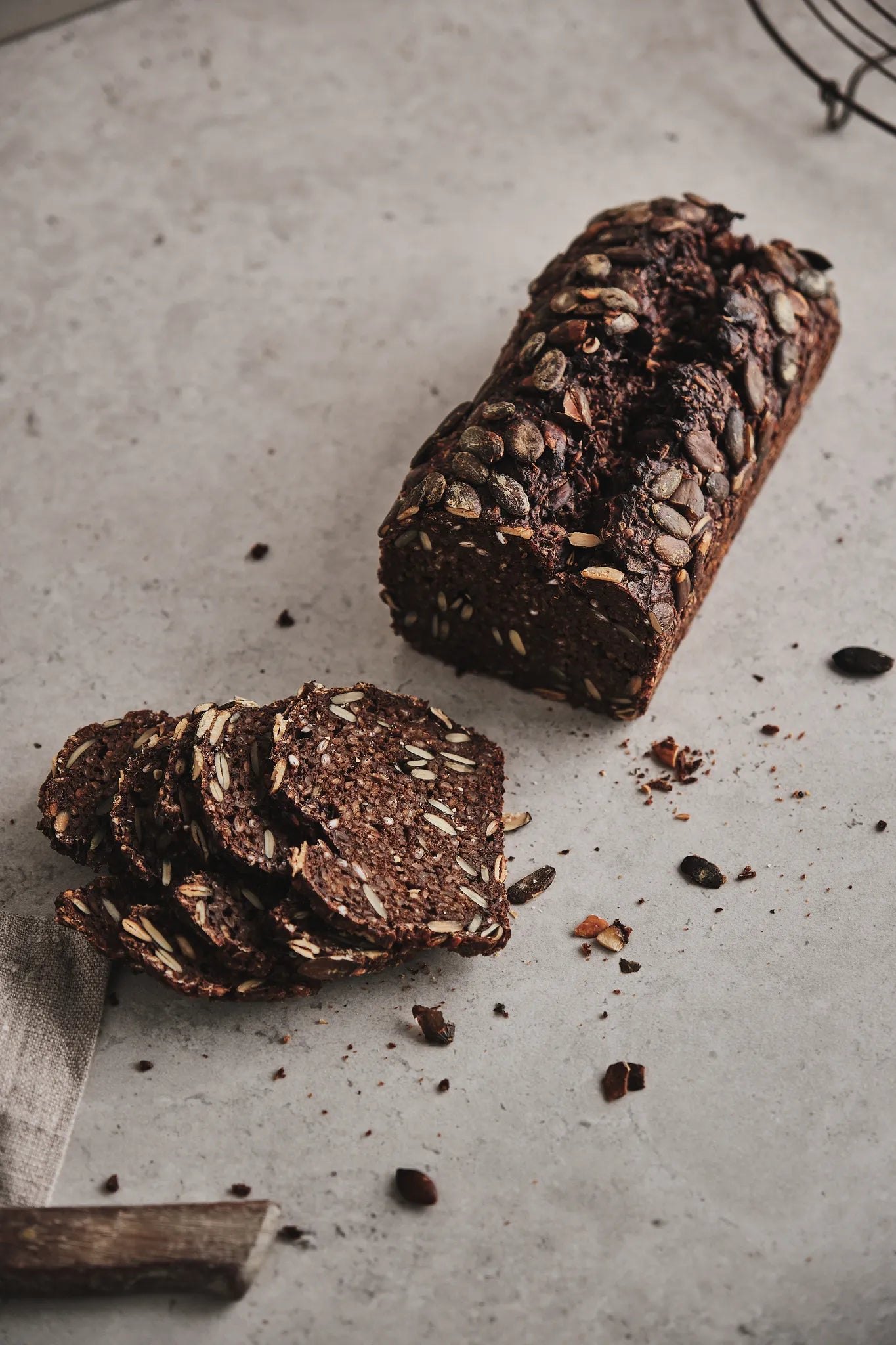 Kürbiskern-Schwarzbrot
