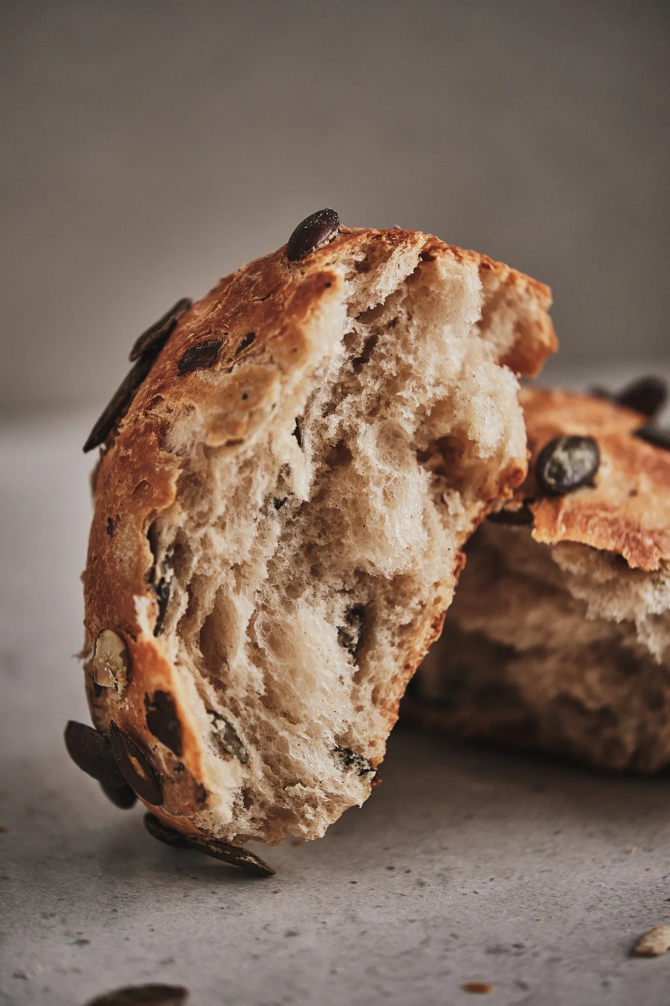 Kürbiskernbrötchen